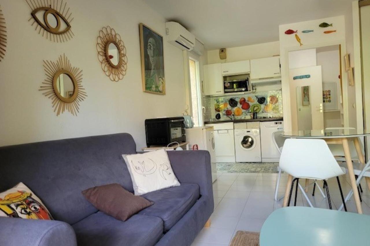 Nice Studio 30 M With Terrace And Pool Antibes Esterno foto